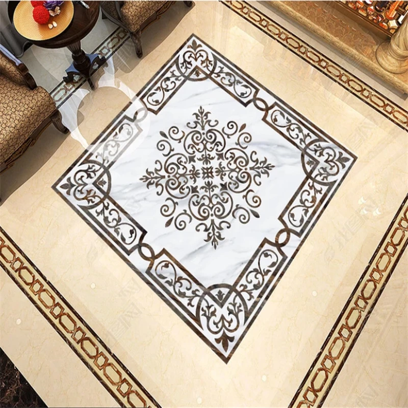 beibehang papel de parede High-definition hall parquet floor rug stone
pattern photo wallpaper papier peint hudas beauty