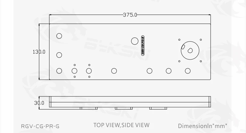 BYKSKI акриловый бак использовать для COUGAR Panzer-G компьютерный корпус/3PIN 5 V D-RGB/Combo DDC насос крутой водный канал решение