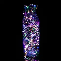 5 м 50 светодиодная батарея управляемая Мини светодиодный светильники в форме винных бутылок медная проволочная струнная проволока