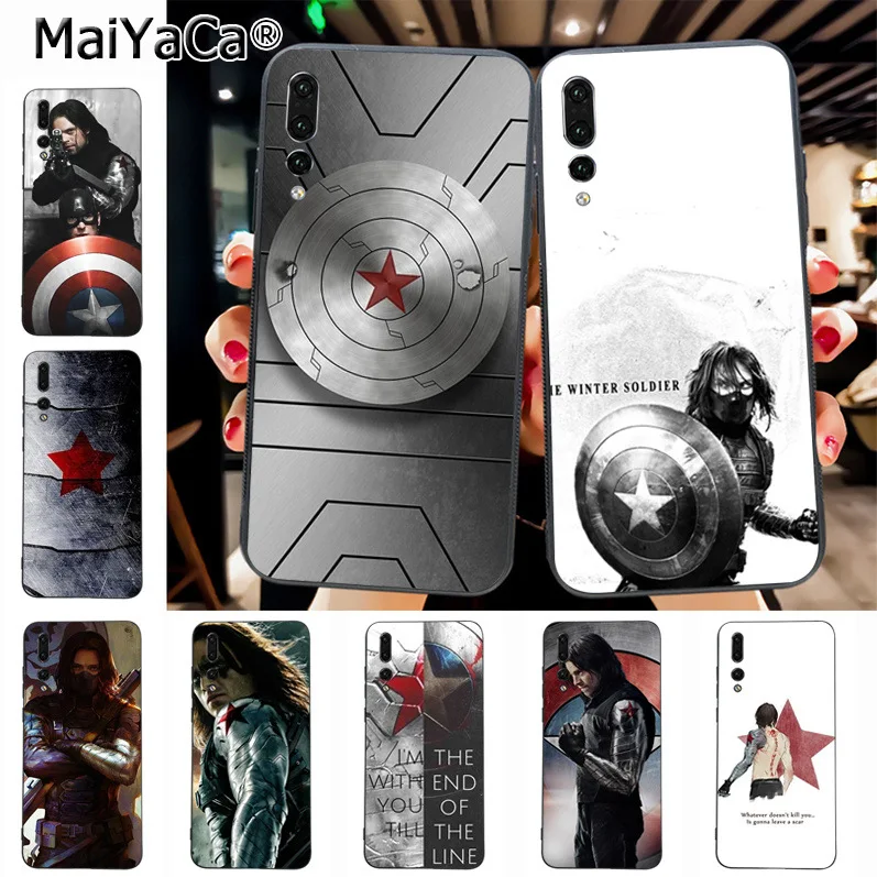 

Maiyaca Captain America Civil War Winter Soldier Unique Design Newest The phone Case for Huawei P20 P20 pro Honor9 Mate10 case