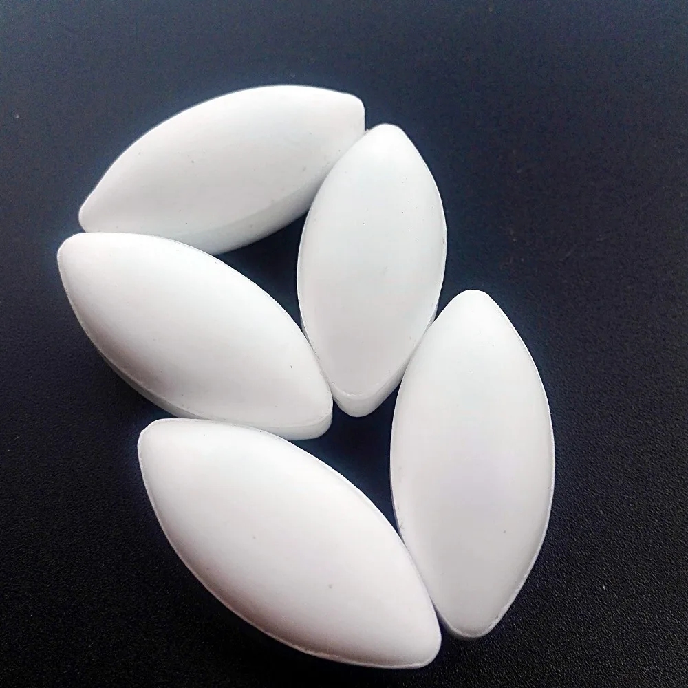 5pcs Diameter 15mm x Length 35mm Magnetic Stirrer Mixer PTFE Stir Bar A15X35mm Stirring Bars Stir Rod , Olive Shape