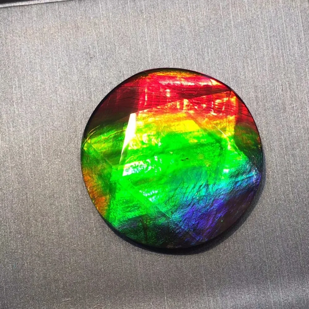 

CQT Certificated 30mm Natural Colorful Ammonite Gemstones Loose Stones Loose Gems