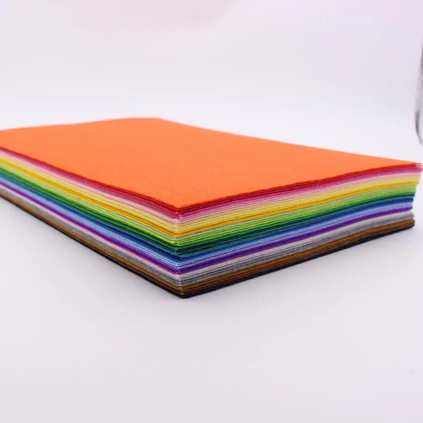 CHEAP!43Piece/lot 30CM*20CM Polyester Nonwoven Felt Fabric, DIY Felt