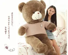 huge 160cm brown teddy bear plush toy dressed khaki coat bear doll soft hug pillow,Valentine’s Day,Xmas gift c603
