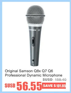 Samson Dk705 5 шт набор барабанных микрофонов набор для записи Q72 Snare Tom/q71 барабанный микрофон для студийной записи в реальном времени