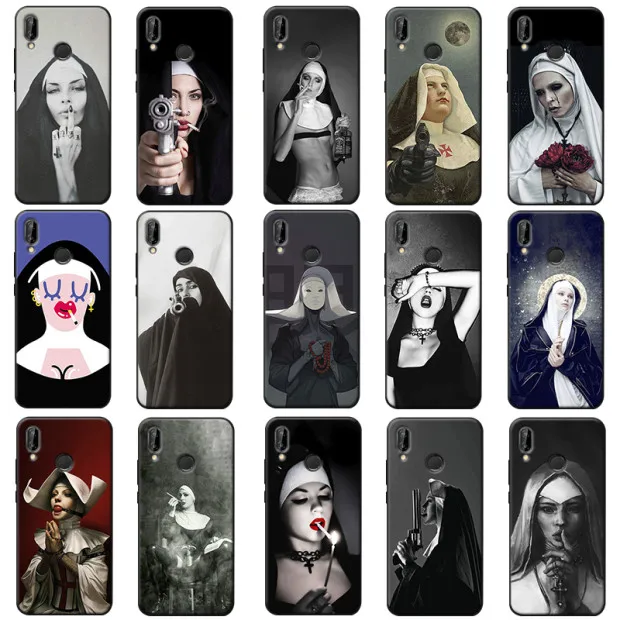 Sister nun Sexy Girl Funny cute Hard Soft Silicone Phone Case for xiaomi redmi note 7 k20 pro 5 6 4x 7a |