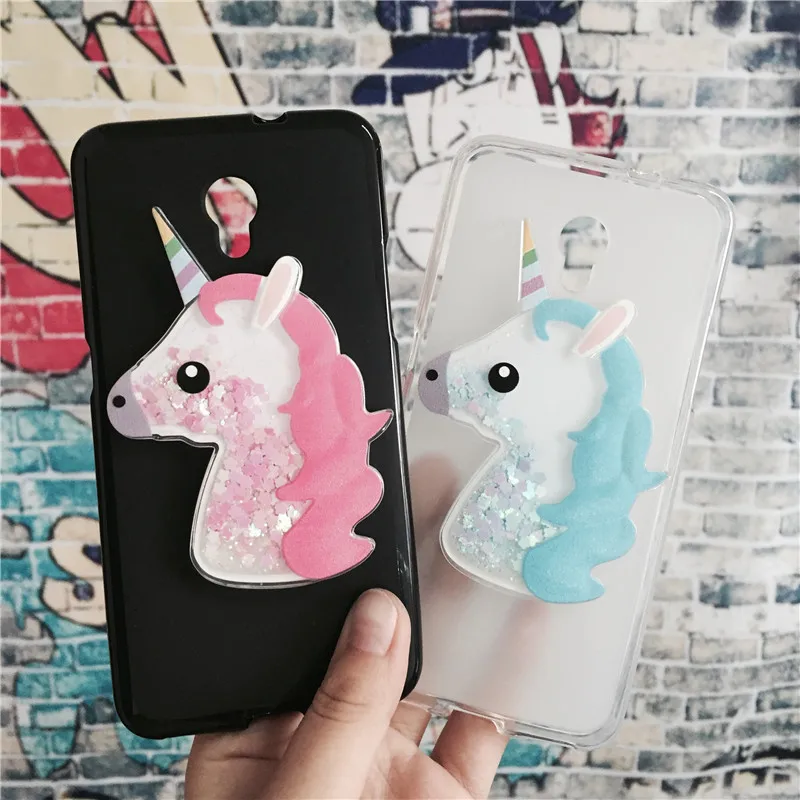 

3D Unicorn Quicksand Liquid Soft Silicone Case for ZTE Blade V7 Phone Cover Cartoon Diamond Funda Coque Fashion Owl