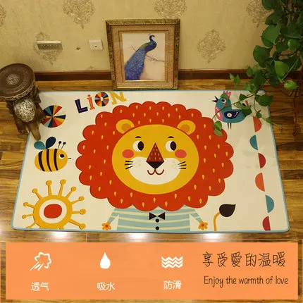 Очаровательный рисунок для детей ковер спальня гостиная ребенок прямоугольник большой коврик для ползания