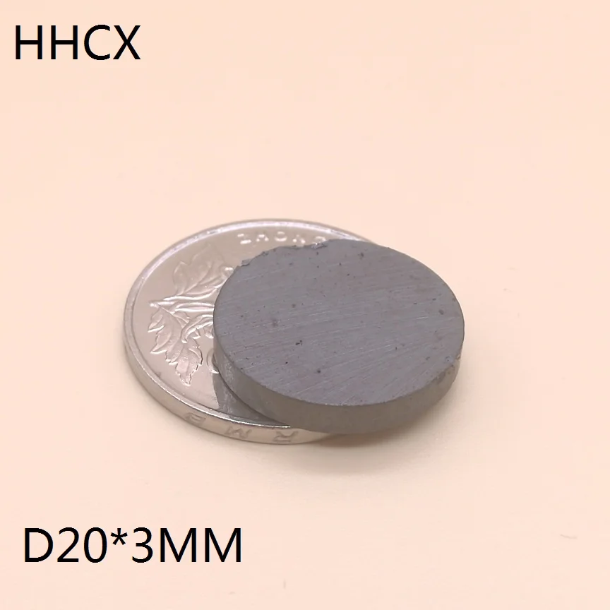 50 шт./лот Y30 диск ферритовый магнит 20*3 мм постоянный магнит 20 мм x 3 мм черный круглый динамик 20x3 мм