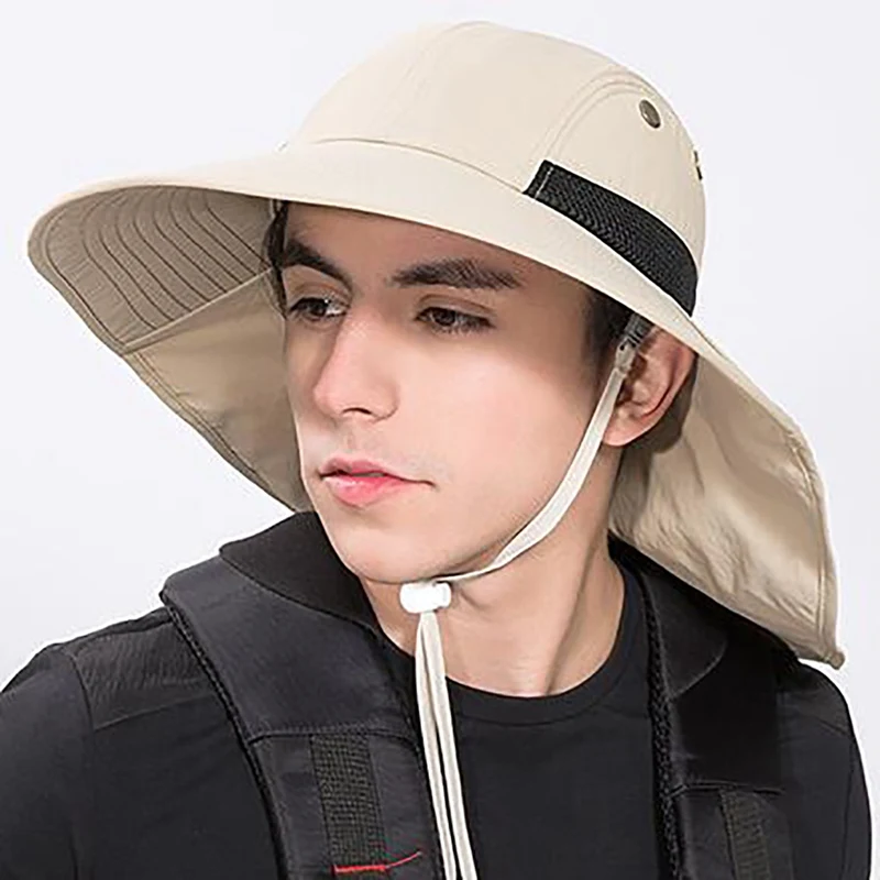 

Fishing Hat Sunshade UV Protection Wide Cap Neck Protect Hat For Outdoor Fishing Hiking Camping