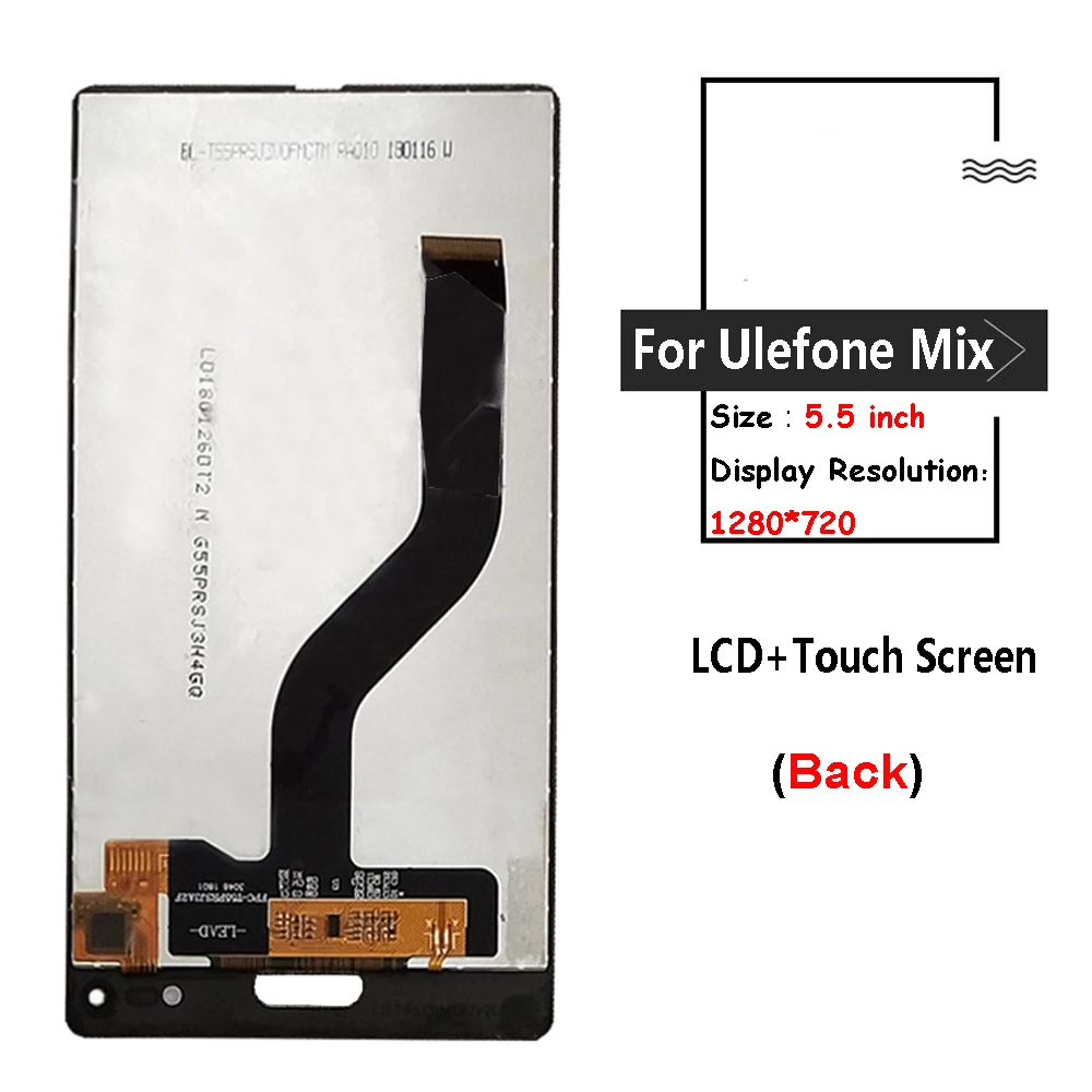 Для Ulefone Mix lcd дисплей+ сенсорный экран в сборе дигитайзер Замена для lcd Ulefone mix дисплей бесплатные инструменты