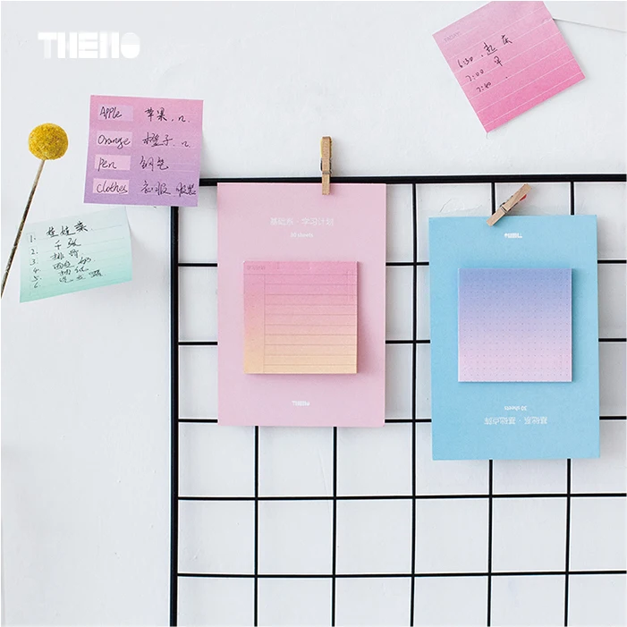 3packs/lot Nordic Style Function Series Memo Pads Cute DIY Bookmark