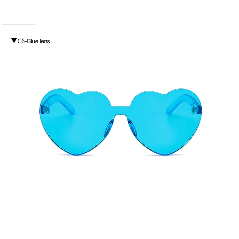 Солнцезащитные очки longkeader Love Heart в форме фестиваля 90 s, винтажные Роскошные брендовые дизайнерские прозрачные солнцезащитные очки gafas de sol mujer - Цвет линз: BLUE-LENS