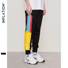 INFLATION, уличные спортивные штаны с эластичной резинкой на талии, обтягивающие штаны для бега в полоску сбоку, винтажные спортивные брюки-карго, Брендовые брюки, 8852W