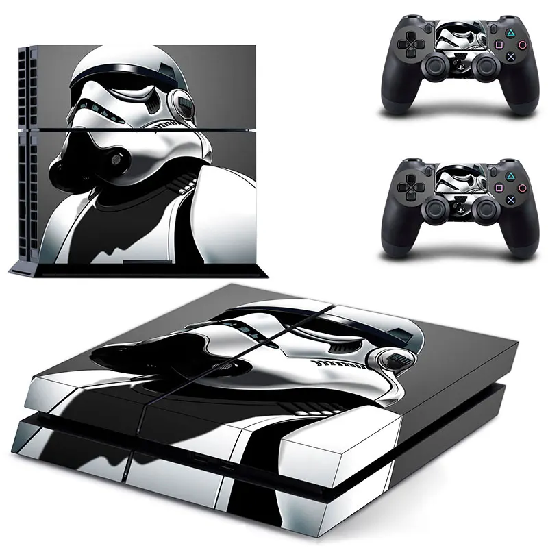 Star Wars виниловые наклейки на кожу Крышка для sony PS4 Игровые приставки 4 консоли и 2 контроллера», «The Force Awakens» Стикеры - Цвет: DPTM0241