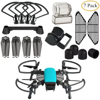

Lens Hood, Propeller Guard with Foldable Landing Gear, Gimbal Camera Guard, Propellers for DJI SPARK Drone Accessories Kit