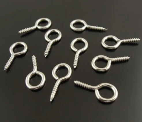 Серебристые винтовые болты ювелирные изделия 800 шт.|jewelry findings|silver findingsfindings jewelry |