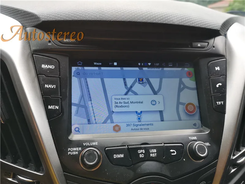 Android 9 4GB ram автомобильный dvd-плеер Automedia для HYUNDAI Veloster 2011- gps навигация Мультимедиа Радио магнитофон головное устройство