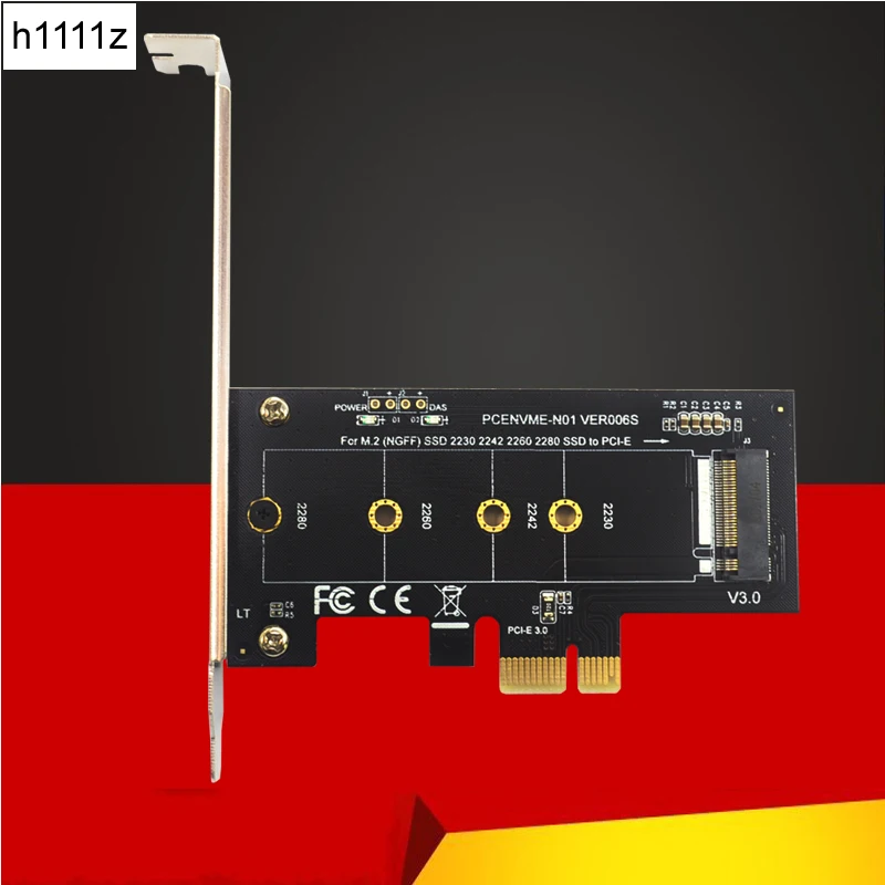 Плата расширения H1111Z адаптер PCIE на M2 PCI Express 3 0x1 NVME SSD для сбора данных поддержка 2230