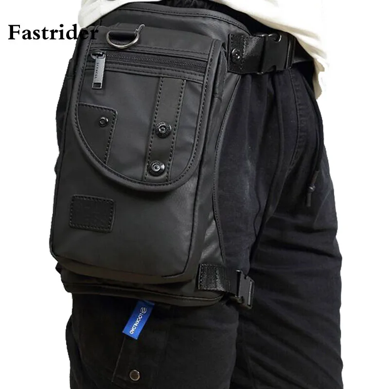 

2019 Fastrider Men Waterproof Oxford Ride Leg Bag Drop Fanny Waist Bags Military Motorcycle Riding Waist Leg Bag Crossbody Bag