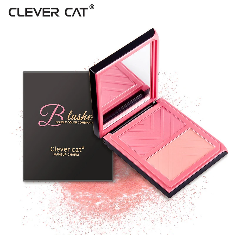 

Brand 2 Colors Face Cheek Matte Blush Powder Palette Makeup Bronzer Rouge Face Pressed Powder Foundation Blusher Makeup
