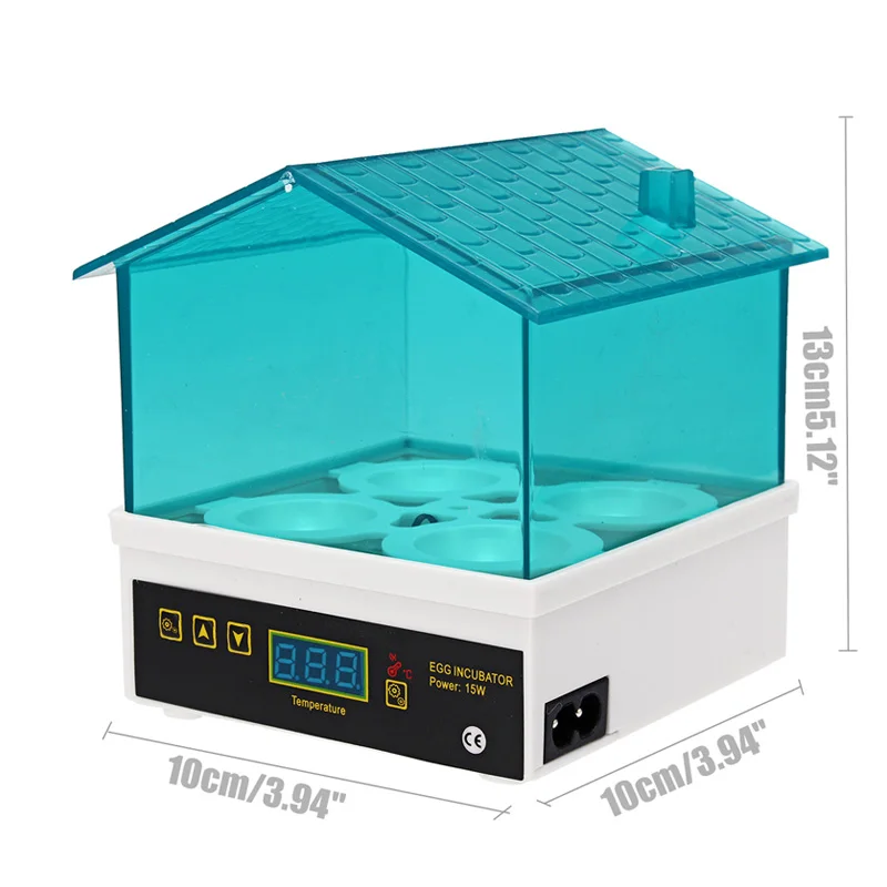 4 Egg Incubator Automatic Temperature Control Small Brooder Hatchery Egg Incubator Hatcher for Chicken Duck Bird Pigeon Quail 4 Egg Incubator Automatic Temperature Control Small Brooder Hatchery Egg Incubator Hatcher for Chicken Duck Bird Pigeon Quail