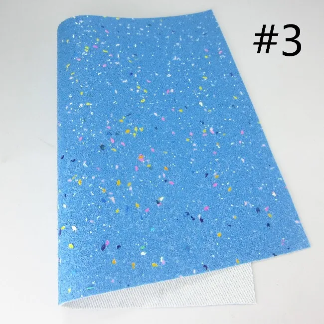 Синяя плотная блестящая ткань и тонкая блестящая ткань кожа для сумок DIY луки обувь A4 лист " x 11,8" 1 шт HD023 - Цвет: 3