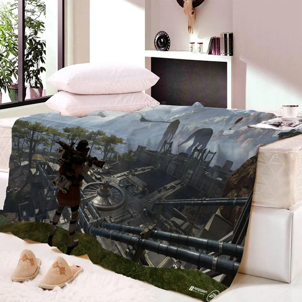 

Apex Legends Blanket Indian Elephant Blankets for Beds Front and Fuzzy Sherpa Back Throw Blanket Plush Blanket
