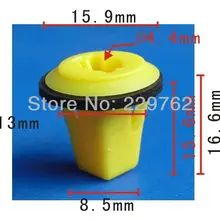 100 шт. корпус боковой формовочный пол и багажник Винт Втулка для Nissan 01281-00601 Maxima, Sentra, 240X& 300ZX 1986-на пластиковое крепление