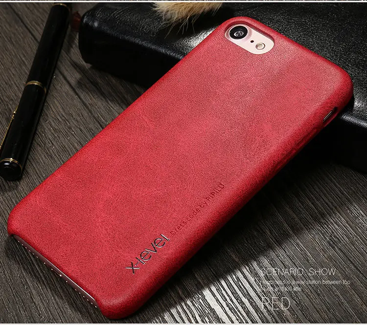 VINTAGE PU and PC Back Cover Case for iPhone 7_ (42)