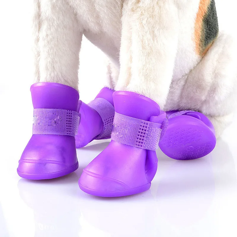 Waterproof Rain Boots Pet Supplies Pet Shoes Non-slip Silicone Rain Boots Fashion Cute Puppy Shoes Fashion Exquisite Supplies