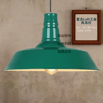 

Nordic minimalist loft warehouse balcony restaurant bar single head wrought iron chandelier vintage industrial pendant lamps