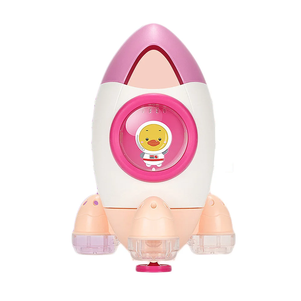 

Baby Bath Lovely Toys Tub Rocket Plastic Water Fun Toys for Toddlers Kids Water Shower Swimming Toys Beach Rotating Water Spray