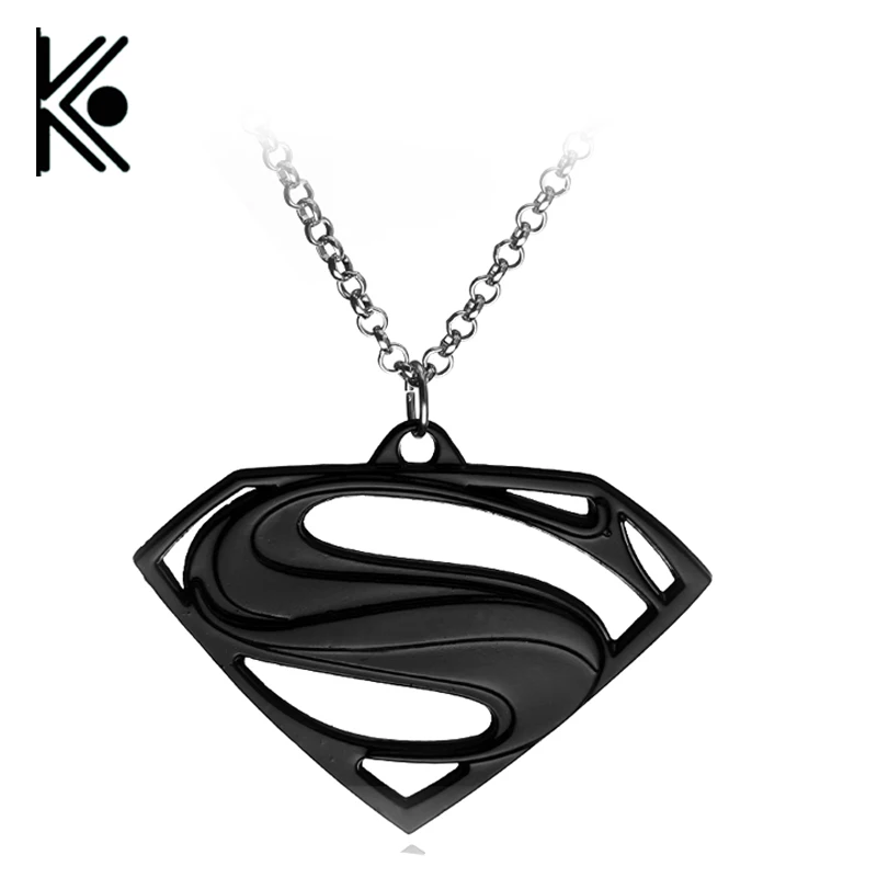 

3 style Marvel jewelry Super hero necklace superman necklace Black ancient bronze GuXi for Children gift Free shipping