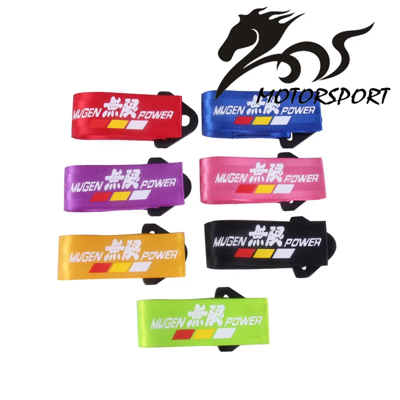 

Towing Rope Racing Car Universal Tow Eye Strap Tow Strap Bumper Trailer High Strength Nylon Tow Ropes for car Ford JDM mugen