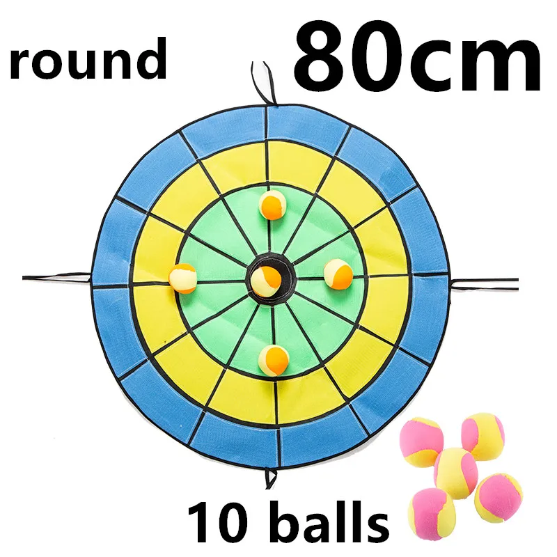 Забавная мягкая доска для Дартса, обучающая, для помещений, для улицы, веселые спортивные игрушки, мишень, Дротика, магнитная, стекающаяся, Дротика, доска для детей, для игры в пещеру - Цвет: 80cm round  blue