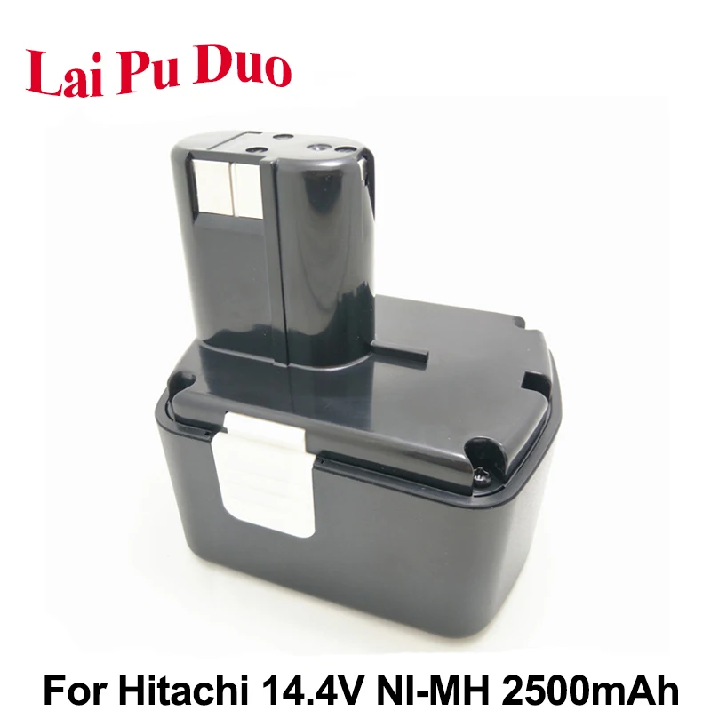 Rechargeable 14.4V 2.5Ah NI MH Power Tool Battery For Hitachi DS14DVF3 ...