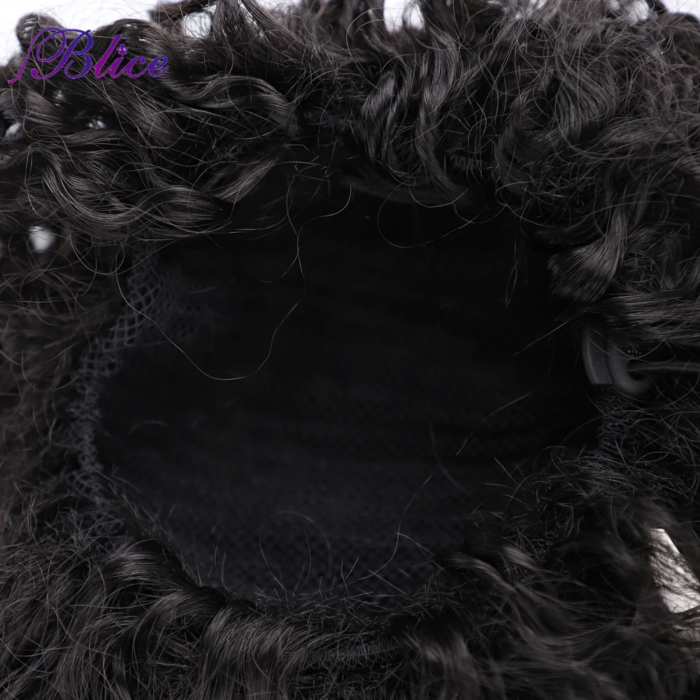 Blice sintético afro kinky curly cabelo rabo