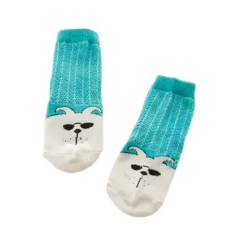 

Retail Wholesale Baby Boys Girls Socks Kids Cotton Knitted Cute Cartoon Fox Printed Anti Slip Breathable Socks 0-2Y ZV37