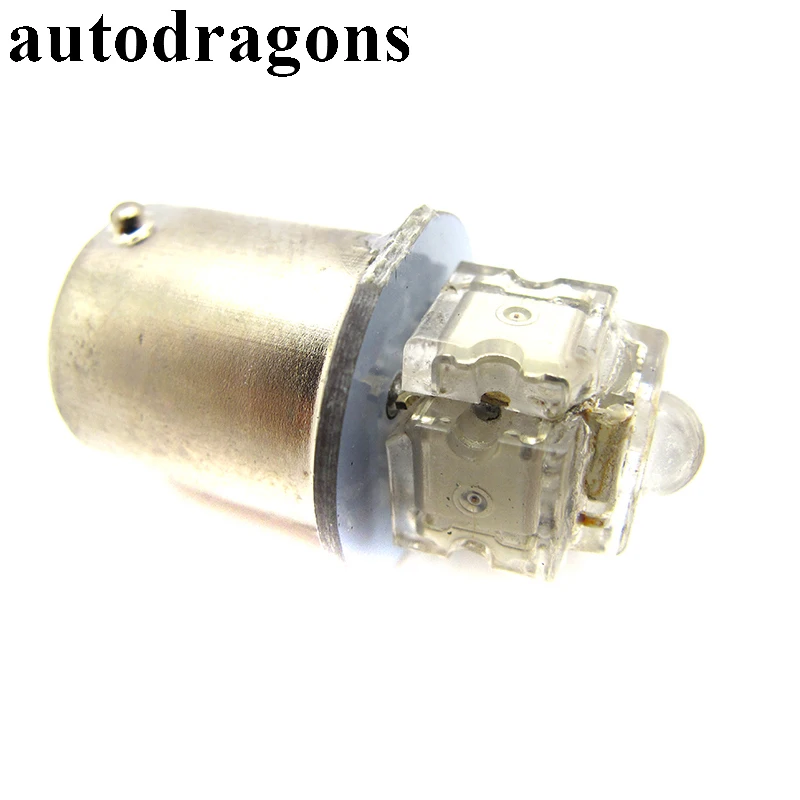 Autodragons 100 шт. без ghosting переменного тока 12 V Светодиоды Пиранья 1156 Ba15s#89 лагер байонетный разъем продольная Светодиодная лампа для пинбольного автомата игра части машины