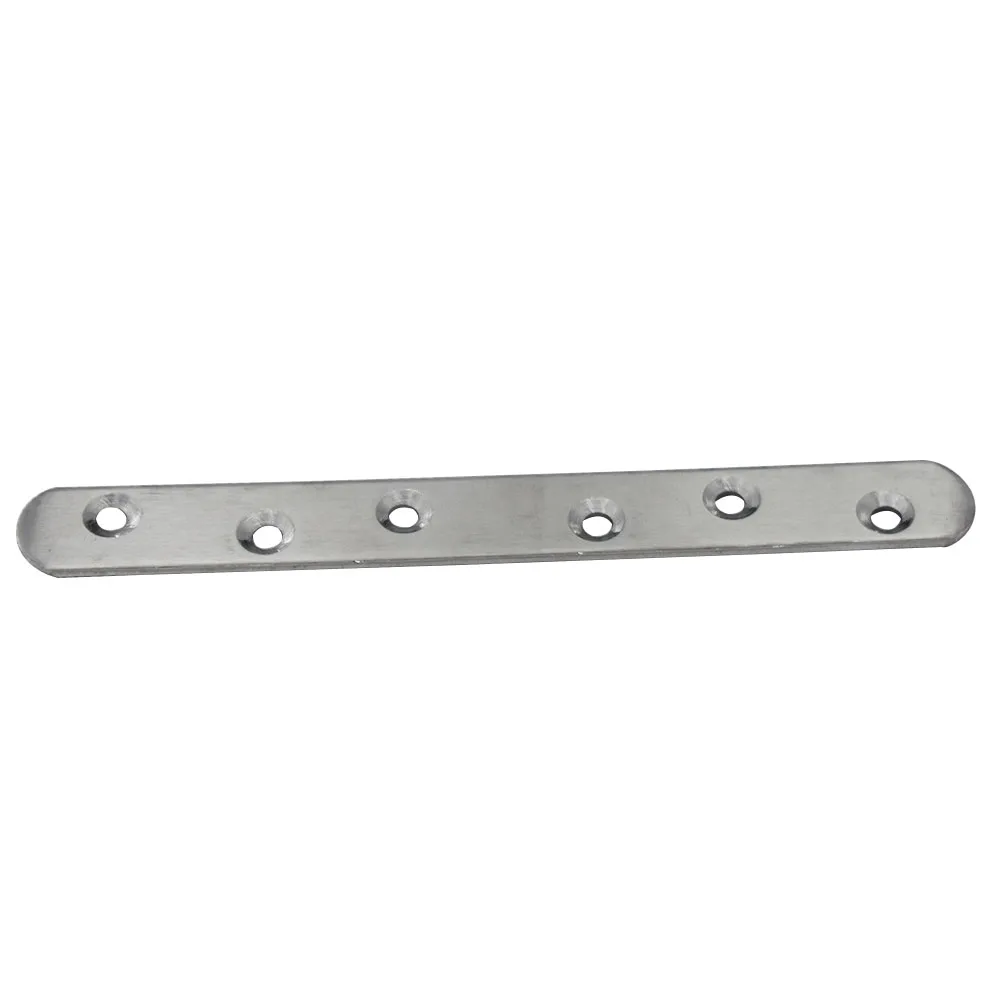 Stainless Steel 169x19mm Corner Brackets 2.4mm Thickness Straight Flat