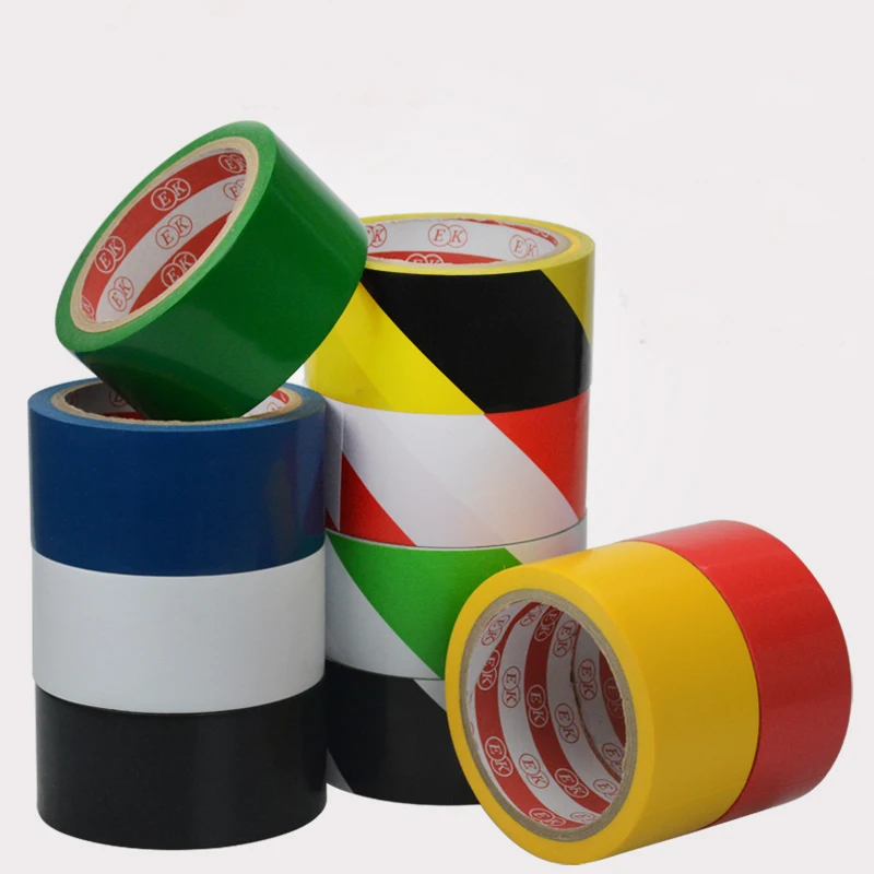 1)Blue Green Yellow Black White Red PVC 17M 33M Length 48mm Width