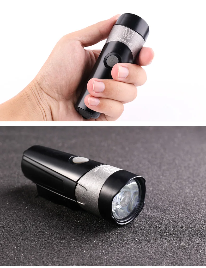 Best Wheel Up Cycling Light USB Rechargeable Bike Light Front light Taillight Set Bicycle LED Light Waterproof flashlight 7