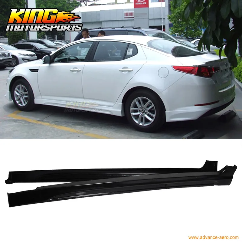 Для 10-12 Kia Optima K5 Поли Уретан Сторона Юбка Обвес PU 2010 2011 2012 США Внутренний