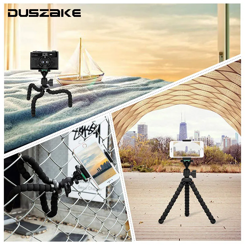 DUSZAKE P6 Камера мини штатив-Трипод для телефона, подставка держатель Gorillapod для тренога для Iphone для телефона Камера мини штатив-Трипод для мобильного телефона штатив Gorillapod