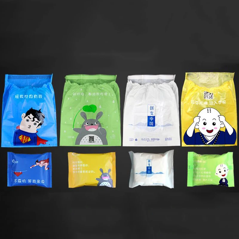 

15pcs Cartoon car paste portable Multifunction Disposable garbage bag sundries Nets waterproof Car interior Styling Accessories