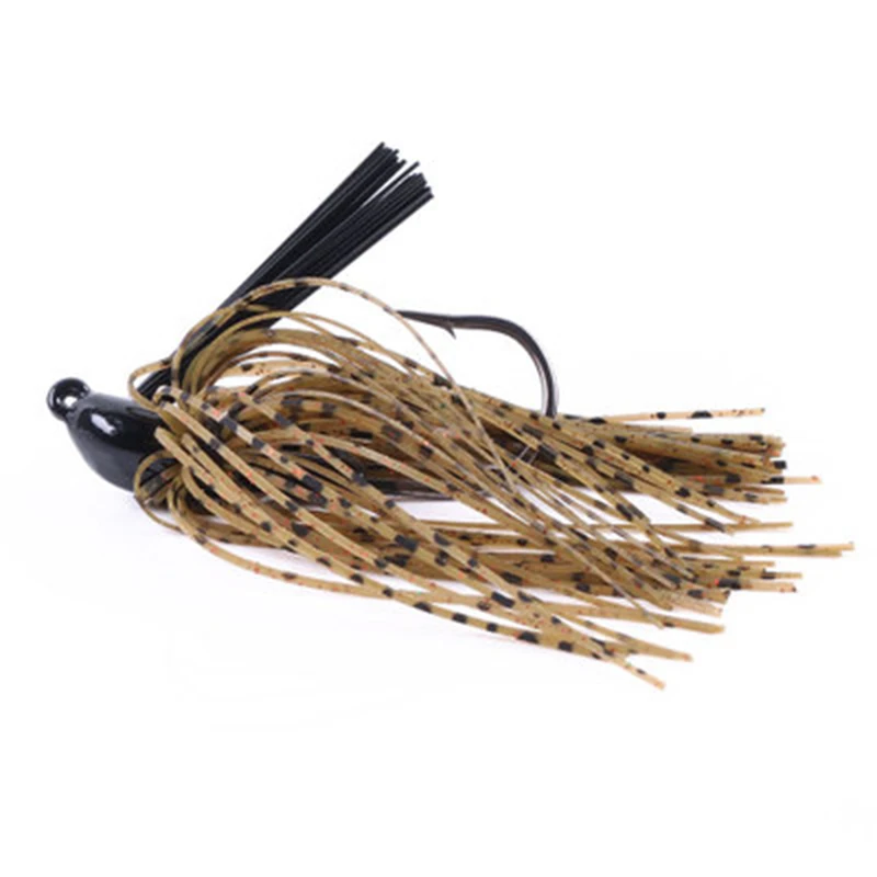  Metal Beard Bait Swim Outdoor Small Box Spinner Tassel Lure Wall eye Shrimp Fishing Soft Hooks Kit 