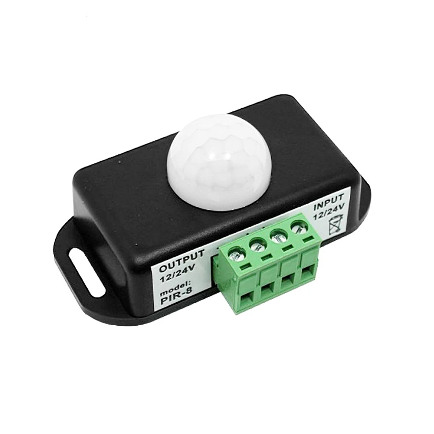 

DC12v 24v human body infrared sensor switch controller for single color lamp output 12v 96w 24v 192w