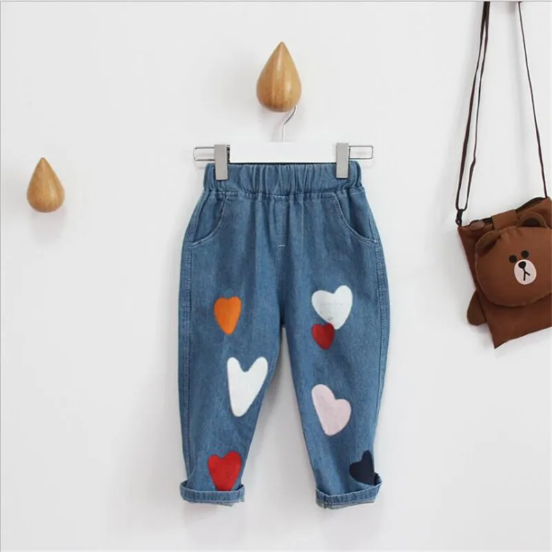 New Arrival spring/autumn Baby Girls Winter Denim Jeans Kids Girls