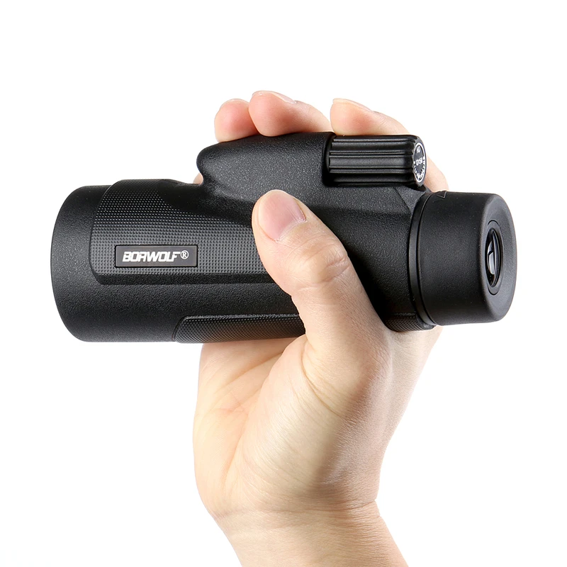 Borwolf 12X50 أحادي تلسكوب HD للرؤية الليلية Bak4 بريزم نطاق مع الهاتف كليب ترايبود منظار ثنائي مقاوم للماء للصيد